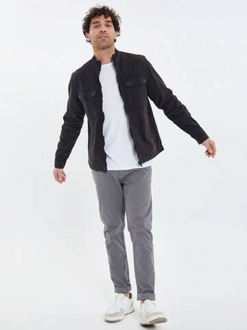 Threadbare Between-season jacket 'Rye' in Black