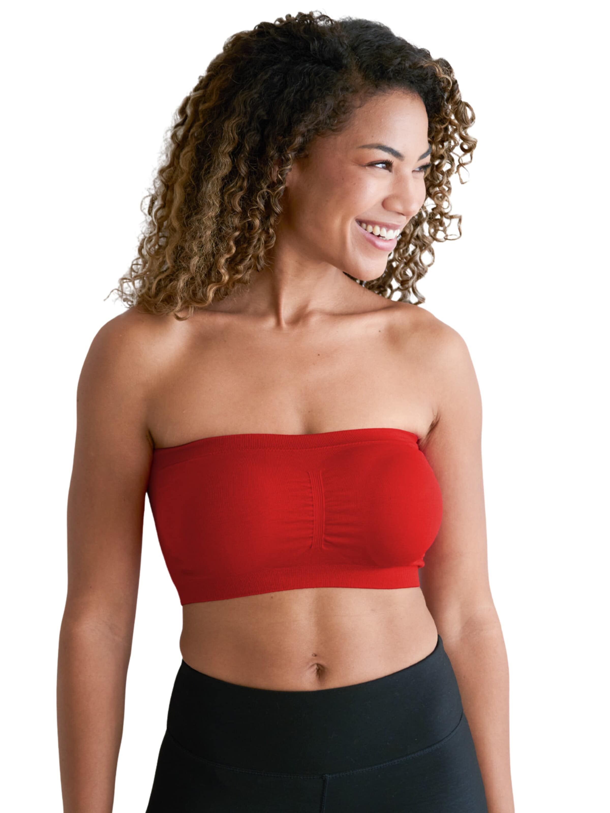 Bandeau Soutien-gorge 'Bandeau-BH' cfab (formerly creamy fabrics) en rouge : devant