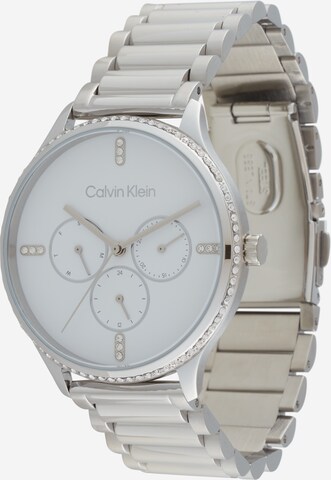 Montre à affichage analogique Calvin Klein en argent : devant