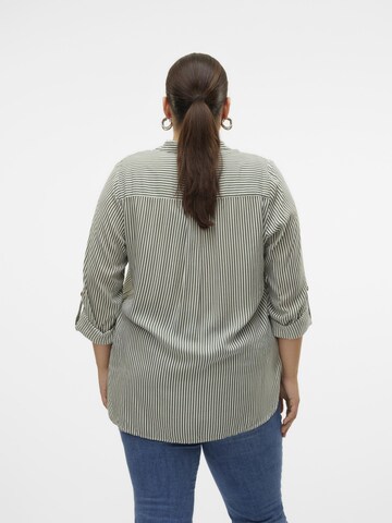 Vero Moda Curve Blouse 'BUMPY' in Groen