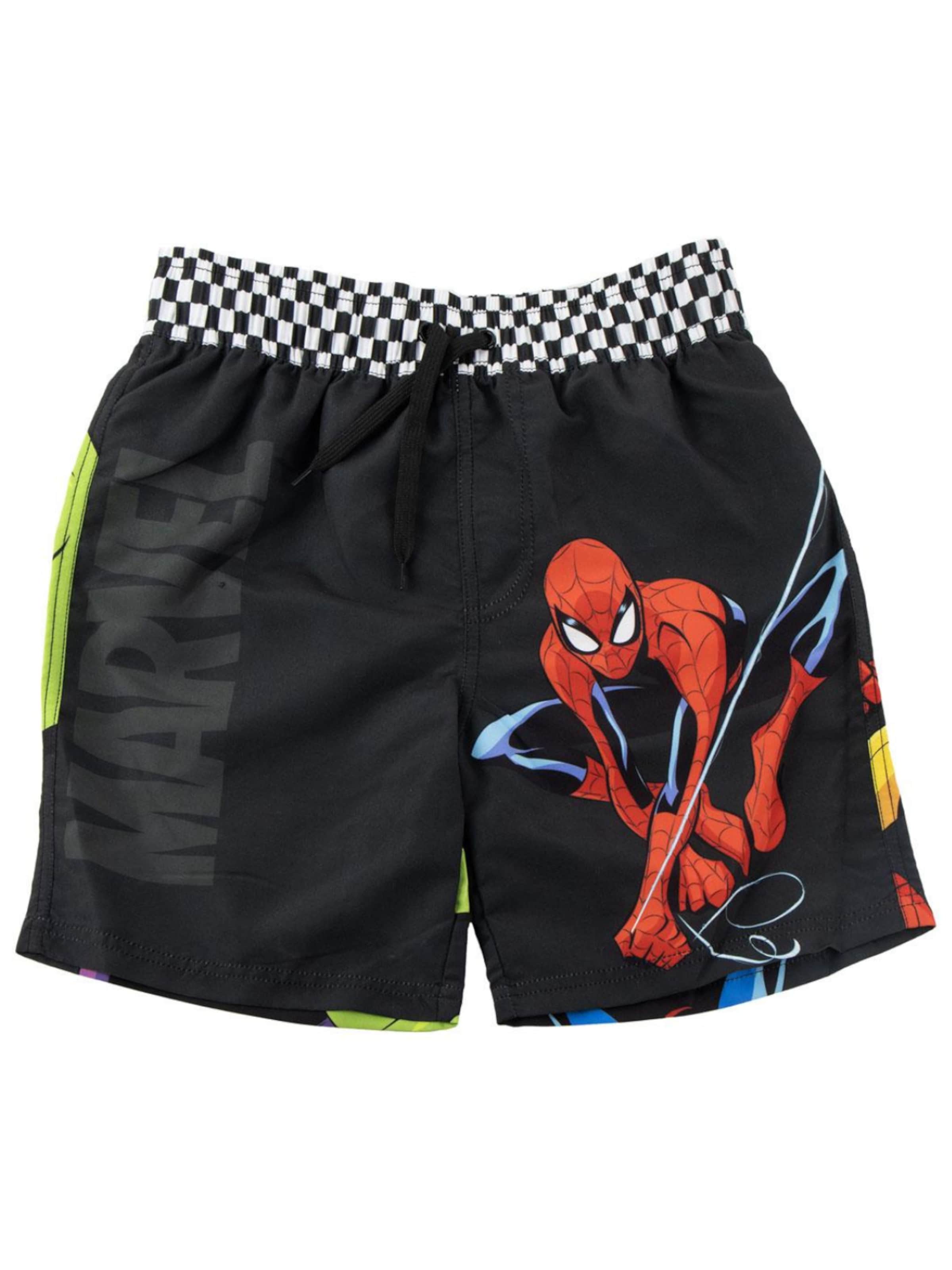 Cerdá Board Shorts 'Avengers Spiderman Swim Shorts' in Black: front