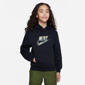 Nike Sportswear Athletic Sweatshirt in Black: front