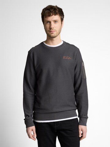 TOM TAILOR Sweatshirt in Grau: Vorderseite