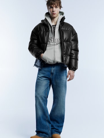 Pull&Bear Zimska jakna | črna barva