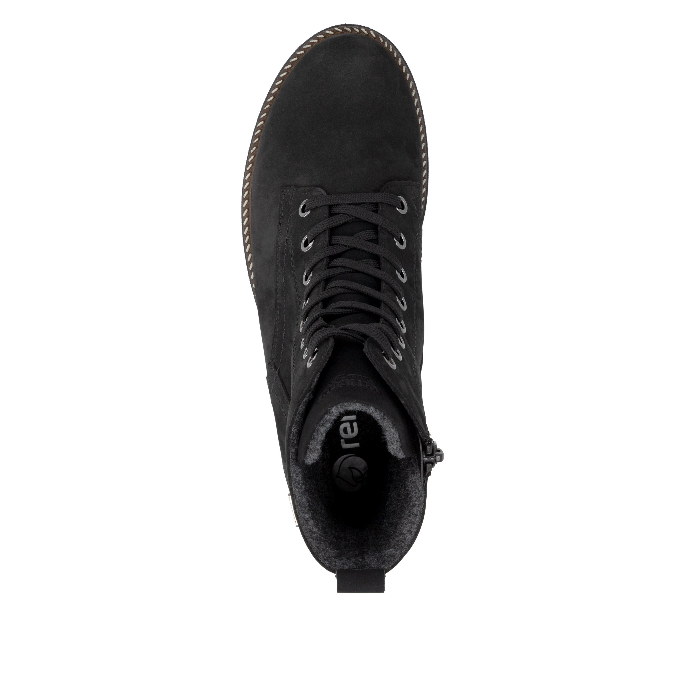 Bottes à lacets ' D8489 ' REMONTE en noir