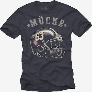 MAKAYA Shirt '63-Helm' in Grey: front