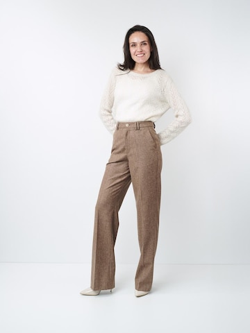 Wide leg Pantaloni per costume tradizionale 'Martha 8393' di W. Wegener in marrone