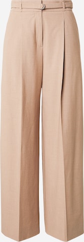 HUGO Loosefit Suorat housut 'Hawelsa' värissä beige: etupuoli