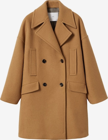 MANGO Between-Seasons Coat 'Crogueta' in Beige: front