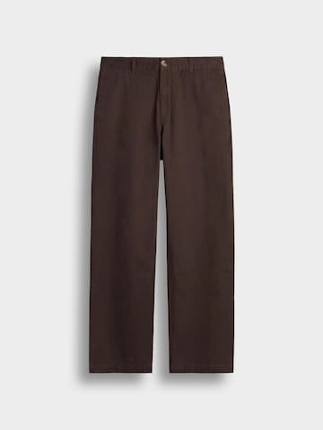Burocs Wide leg Chino Pants in Brown: front
