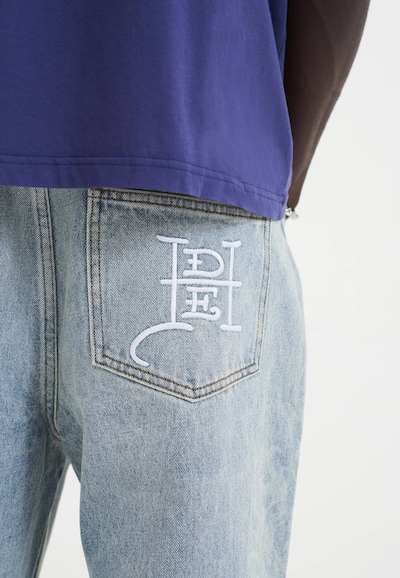Jeans 'Lasergravur Drachen' pe 30 Ed Hardy pe albastru denim, Vizualizare produs