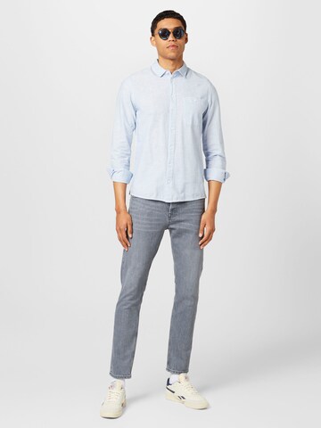 BLEND Regular fit Button Up Shirt in Blue