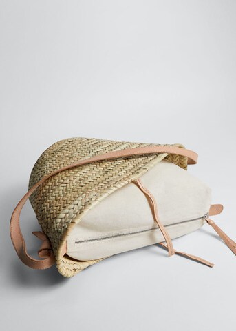 MANGO Strandtasche 'Turqueta' in Beige