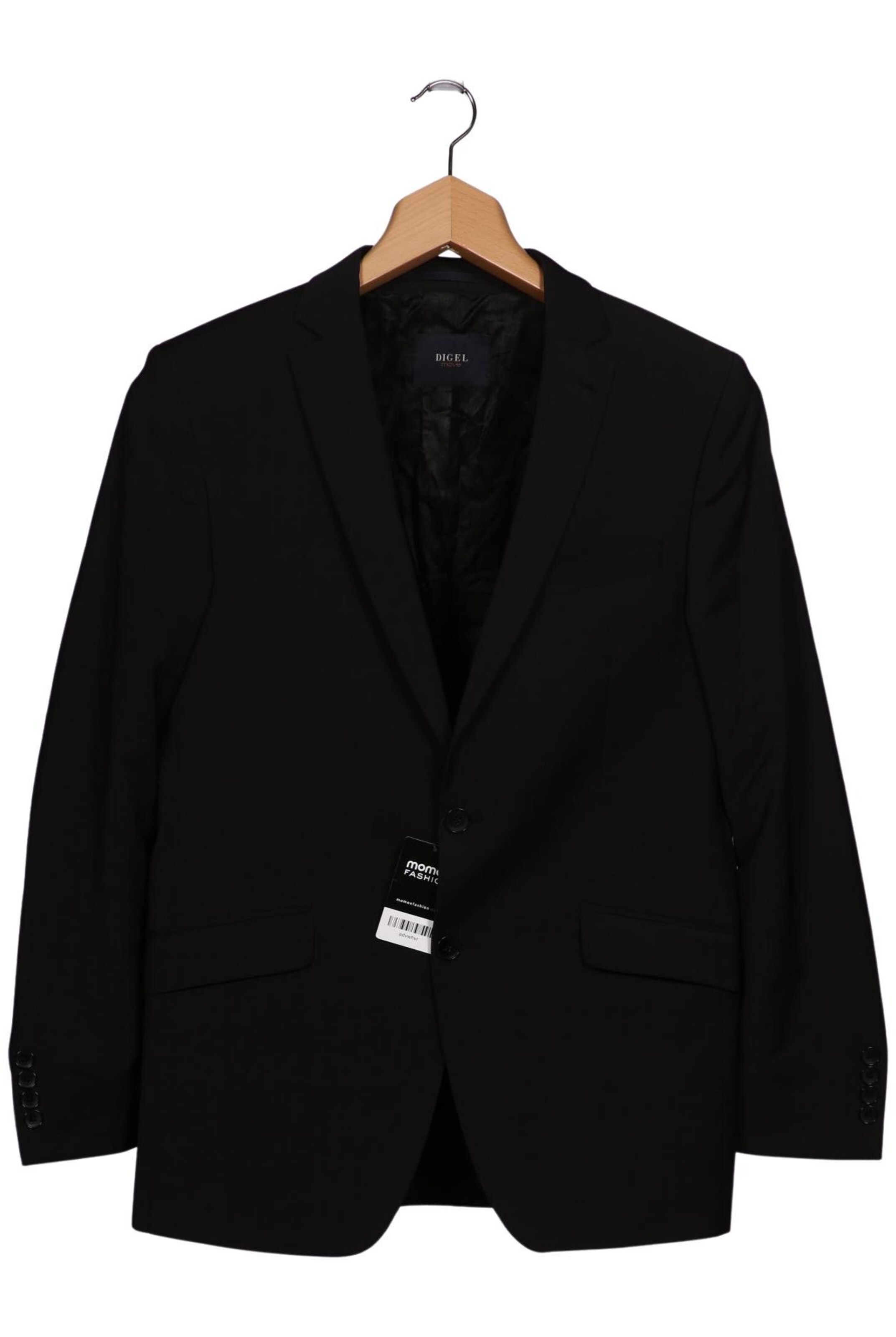 Digel Suit Jacket in M-L in Black: front