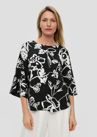 s.Oliver BLACK LABEL Blouse in Zwart: voorkant