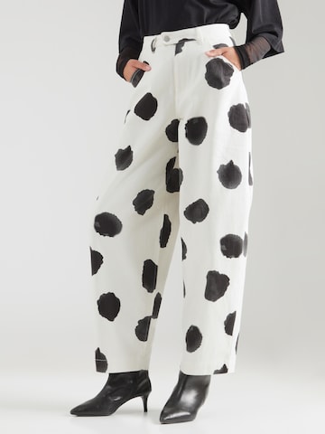 TOPSHOP Barrel Джинсы 'YARA' в Бежевый: спереди