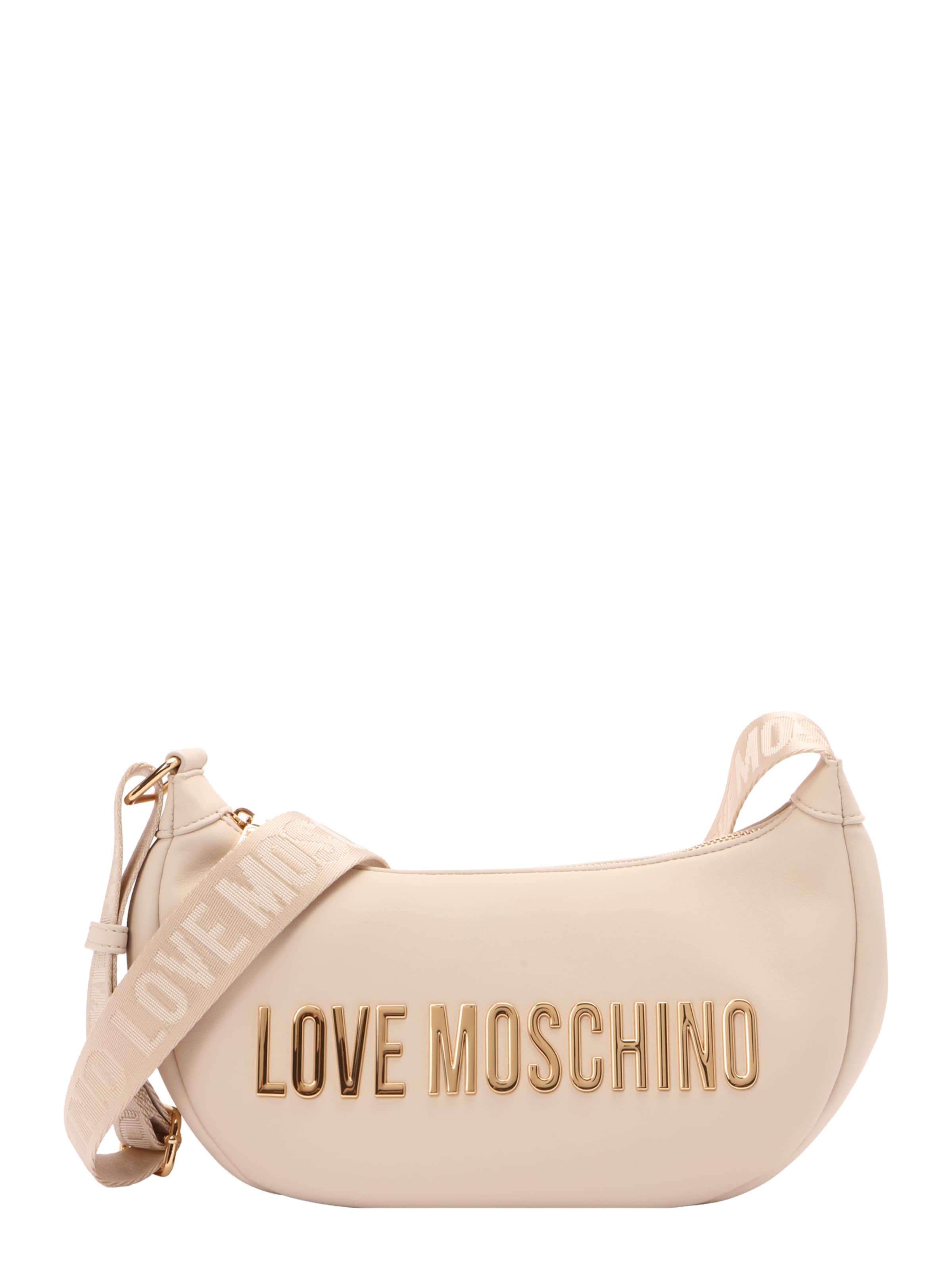 Borsa a tracolla di Love Moschino in beige: frontale