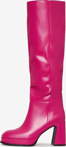 CESARE GASPARI Boots in Pink: front