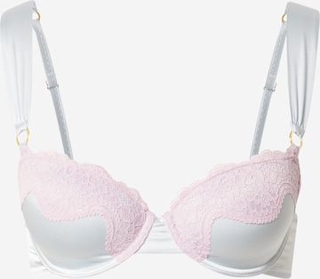 Stella McCartney Balconette Bra in Blue: front