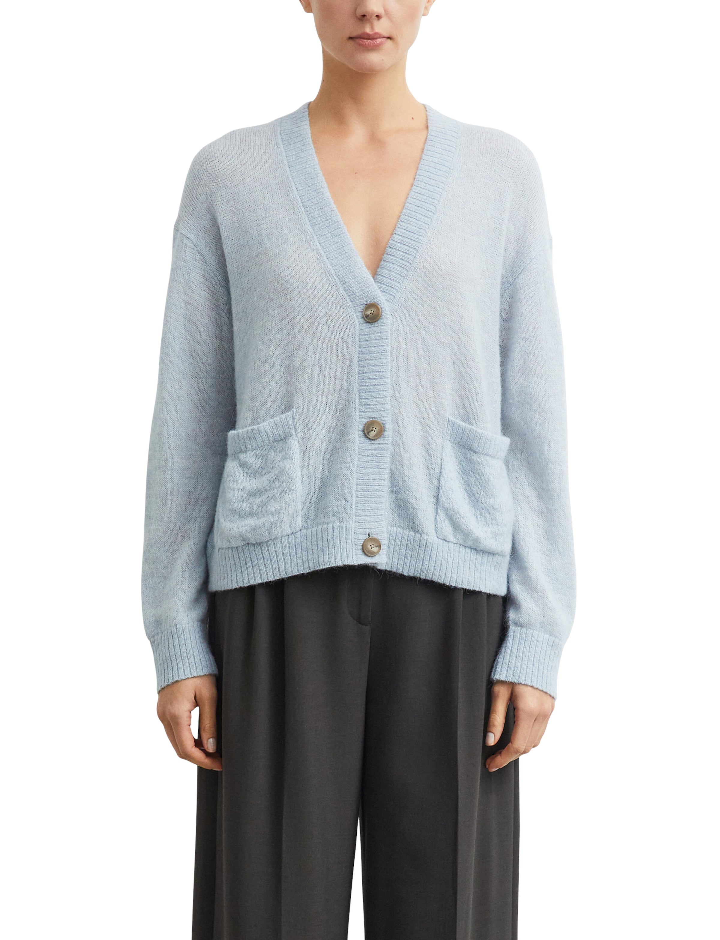 COMMA Gebreid vest in Blauw