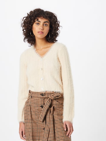 VERO MODA Knit cardigan 'LAPOILU' in Beige: front