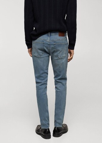 MANGO MAN Slimfit Jeans 'JUDE' in Blauw