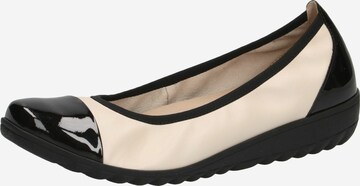 CAPRICE Ballet Flats in Beige: front