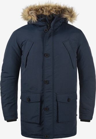 !Solid Winter Parka in Blue: front