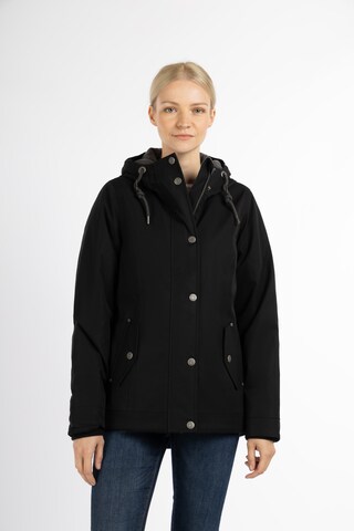 Veste fonctionnelle usha BLUE LABEL en noir : devant