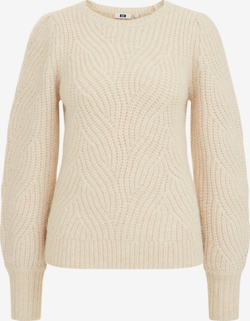 WE Fashion - Jersey en beige: frente