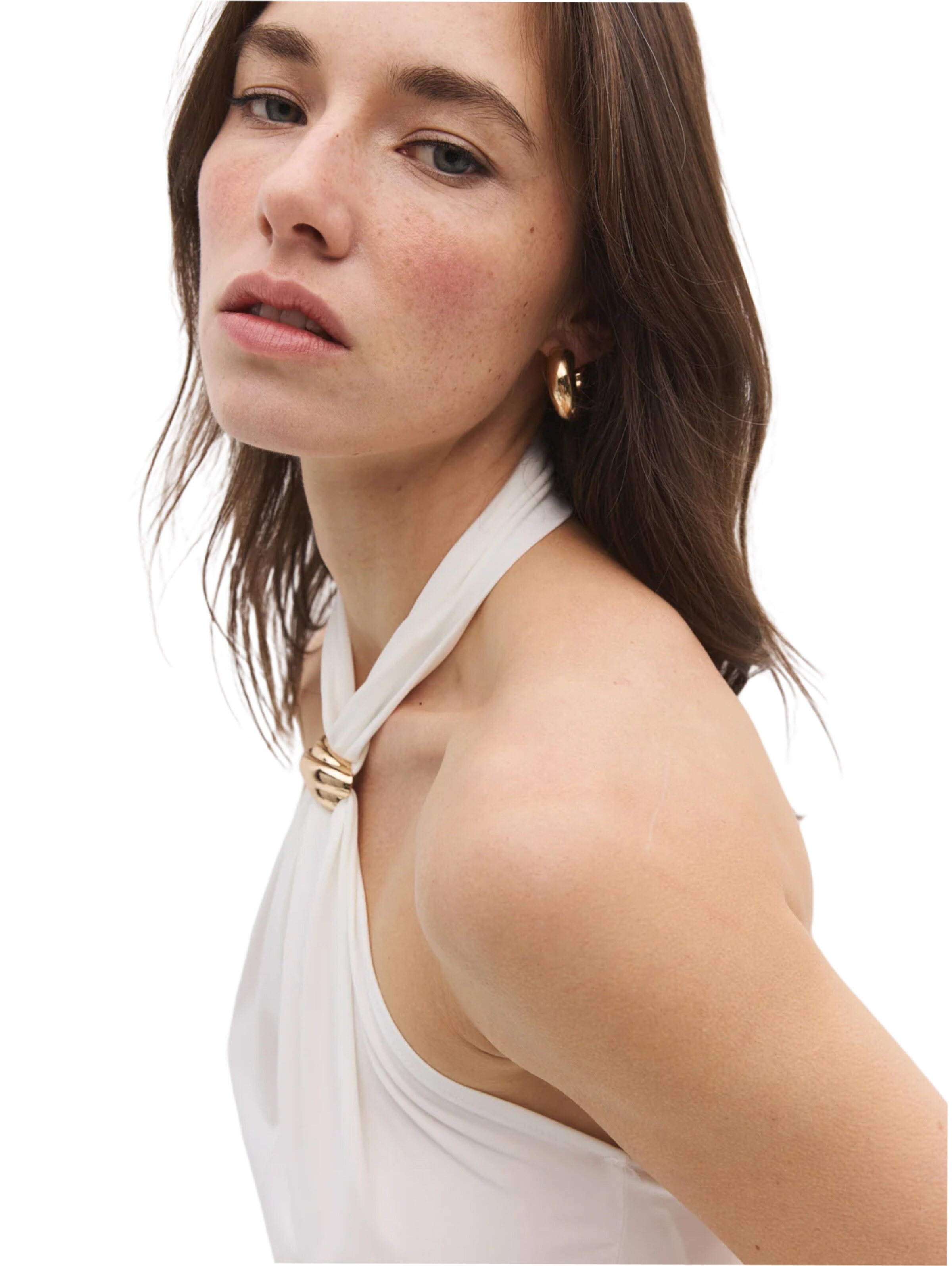 No Matter What Top in Beige