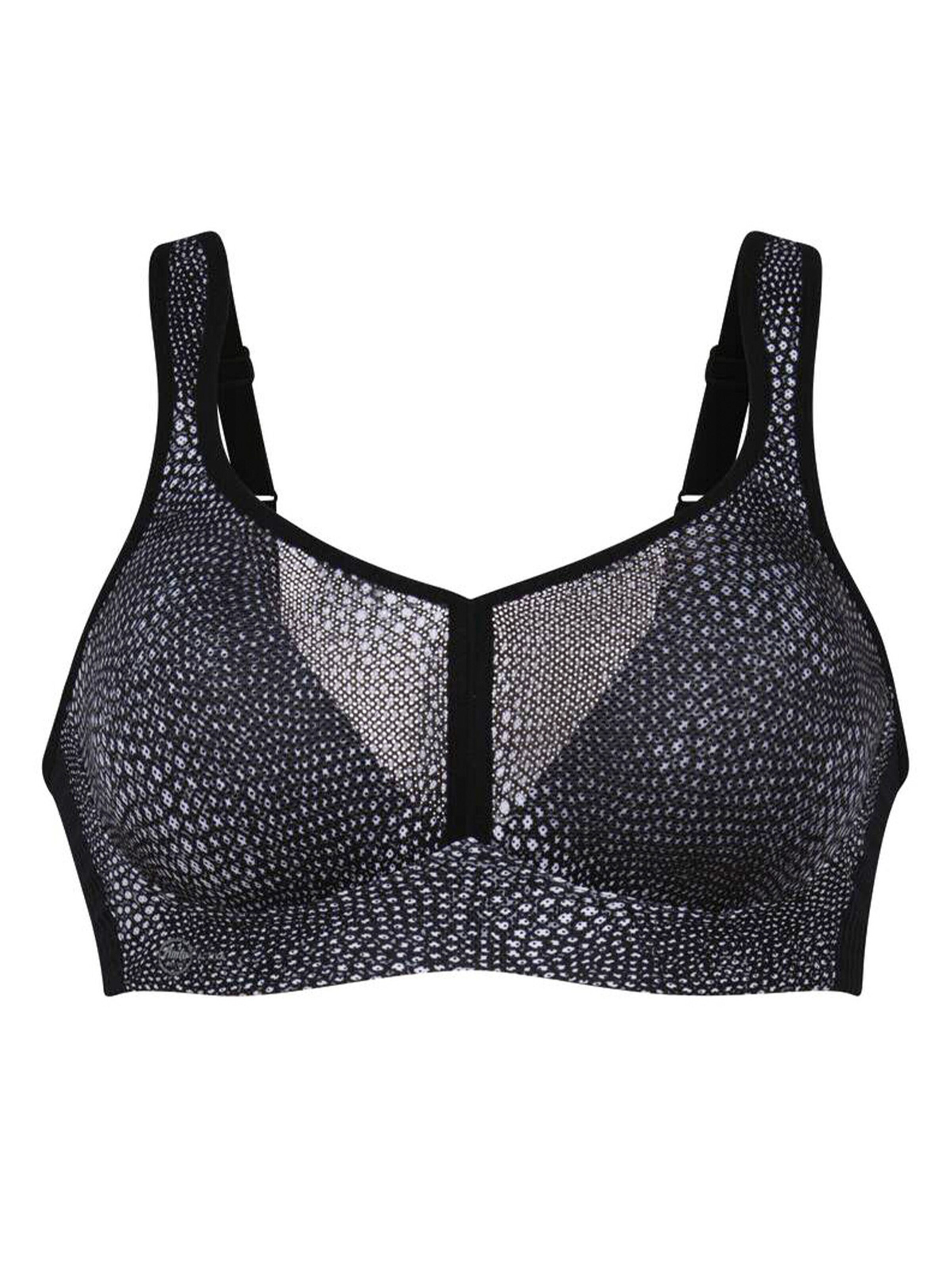 ANITA Bustier BH 'Air Control Delta Pad Sport' in Grijs: voorkant