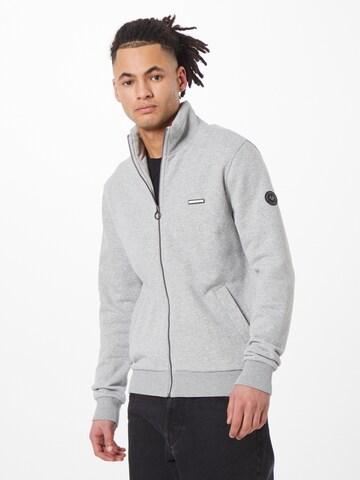 Veste de survêtement 'TRAYNE' Ragwear en gris : devant