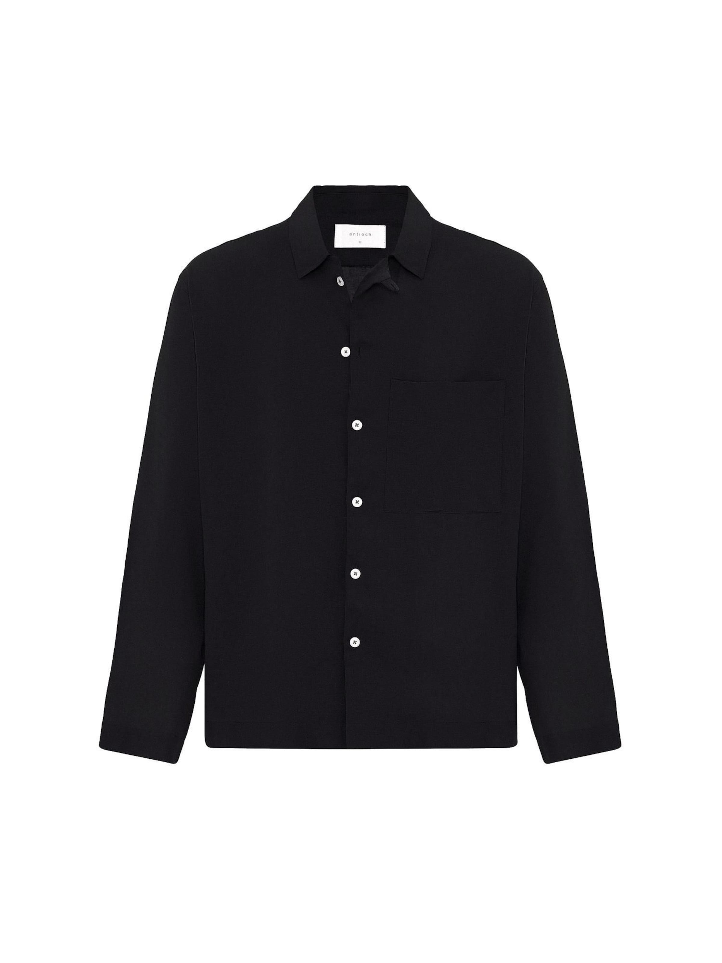 Antioch Regular fit Πουκάμισο σε μαύρο: μπροστά