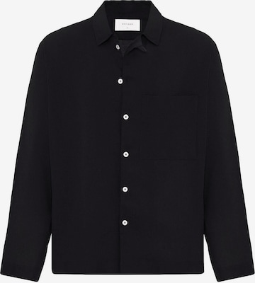 AntiochRegular Fit Košulja - crna boja: prednji dio