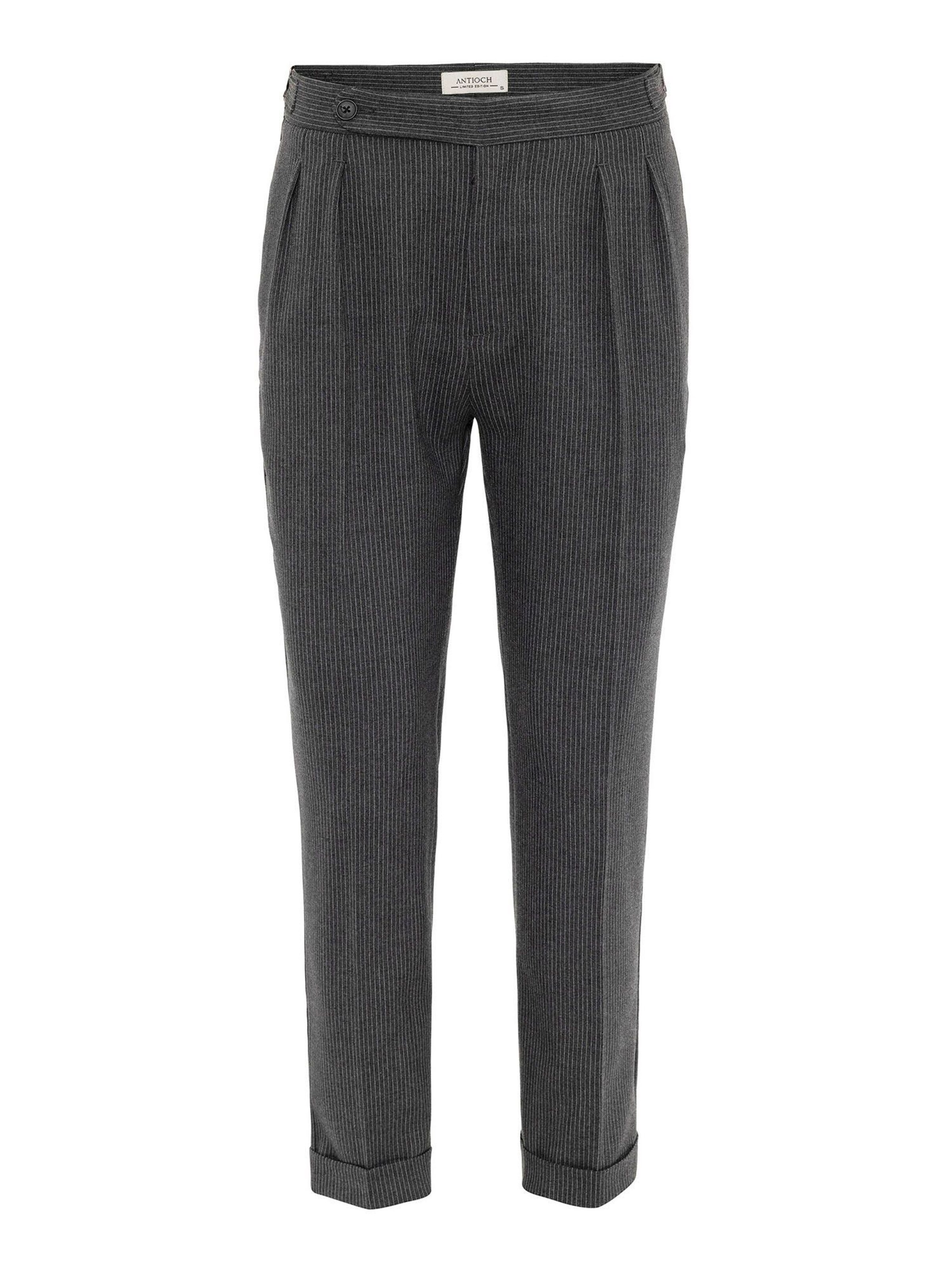 Antioch Παντελόνι με τσάκιση σε γκρι: μπροστά