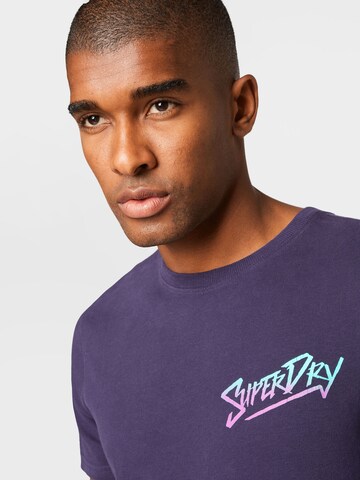 Superdry T-Shirt 'Cali' in Blau