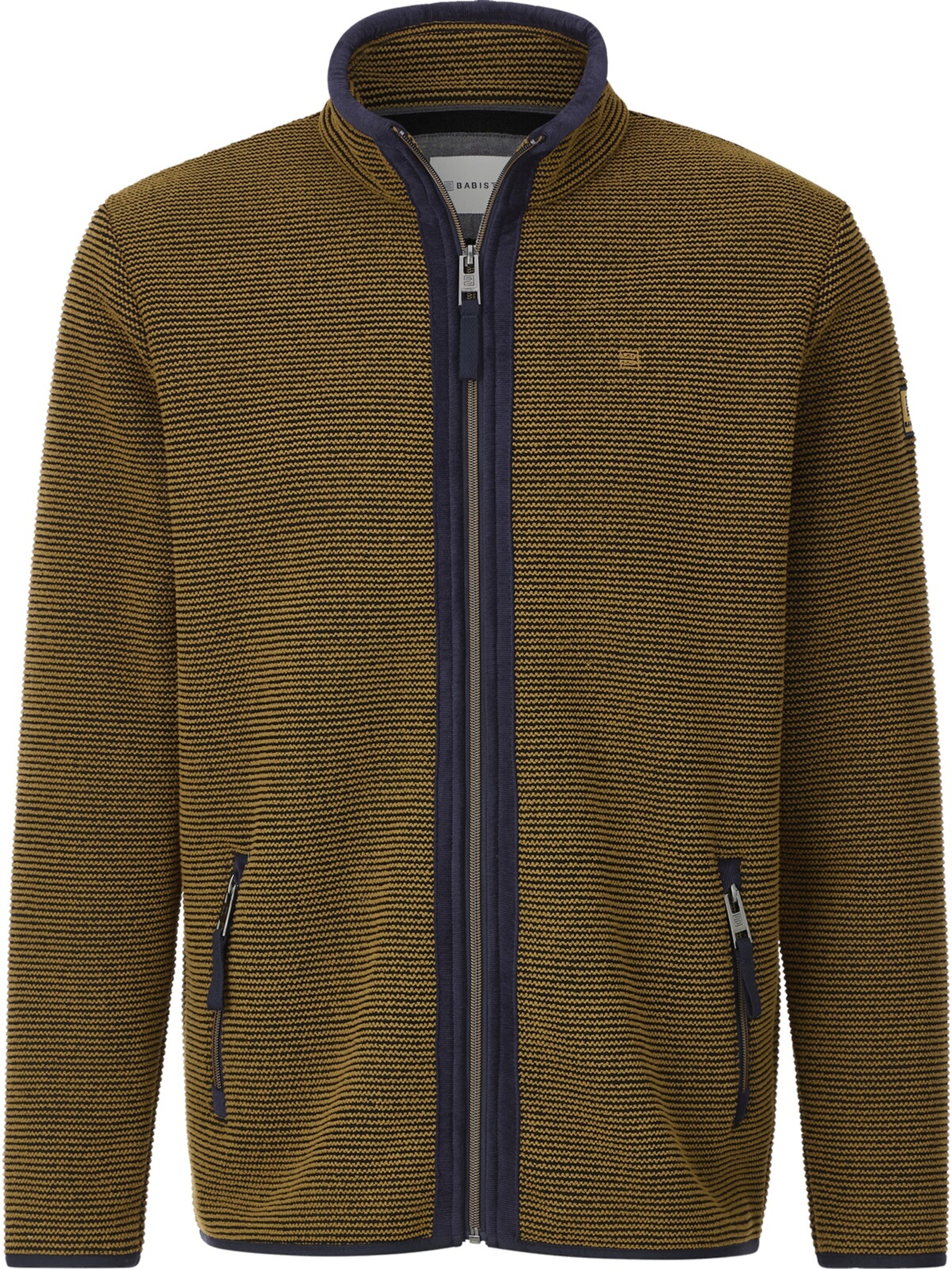 BABISTA Zip-Up Hoodie 'Kendor' in Yellow: front