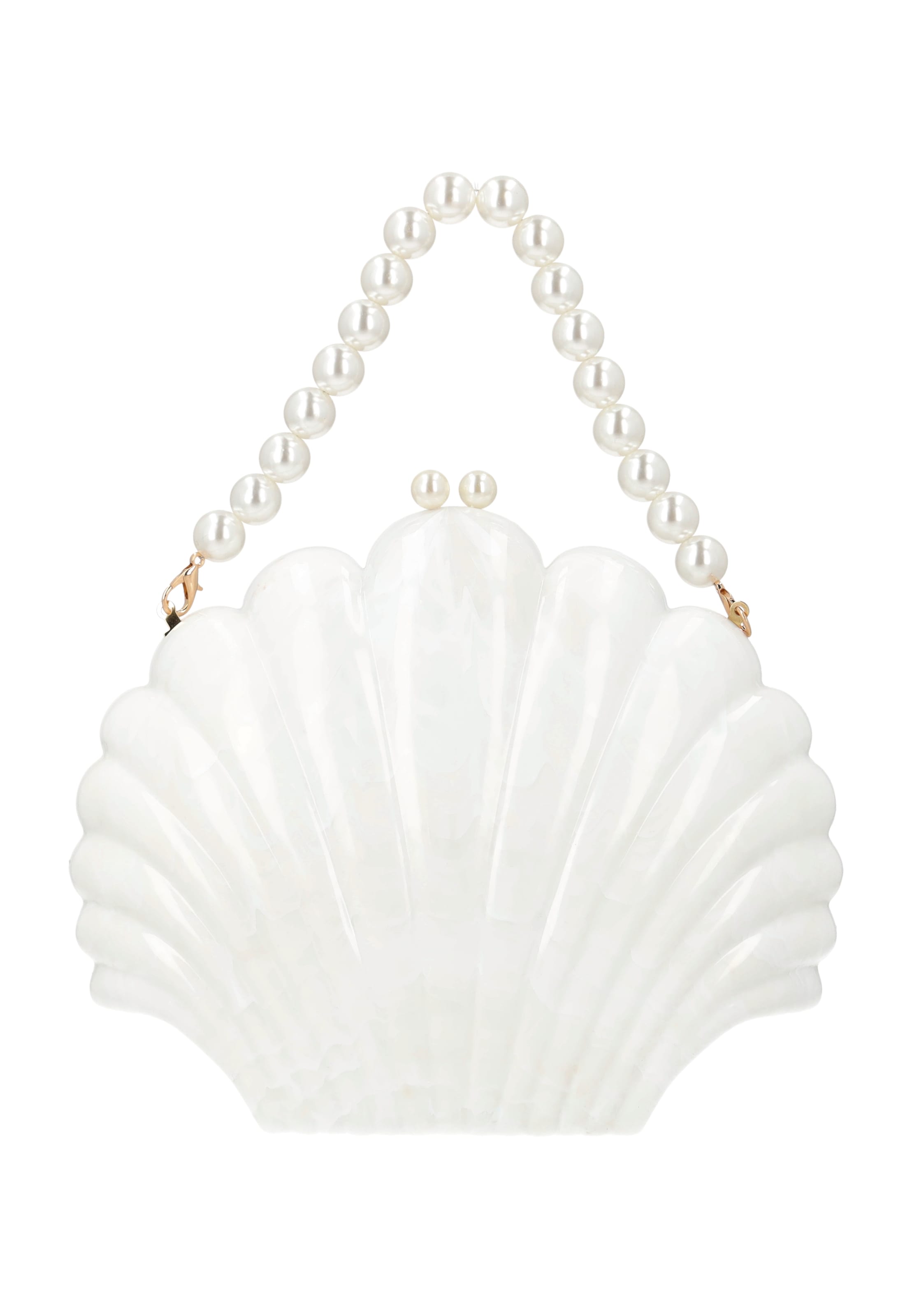 faina Clutch in White: front