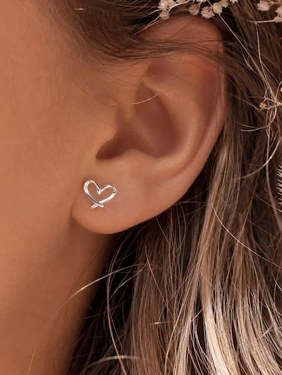 Alster Herz Ohrringe 'Earrings "Love Heart"'‌‌‌‌ in One Size in silber, Produktansicht