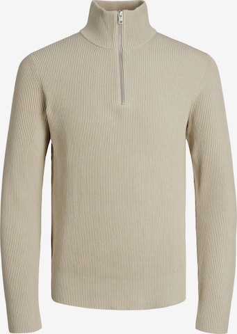 JACK & JONES Sweater 'Perfect' in Grey: front