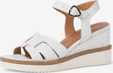 TAMARIS Sandal i vit: framsida