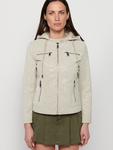 KOROSHI Übergangsjacke in Beige: Vorderseite