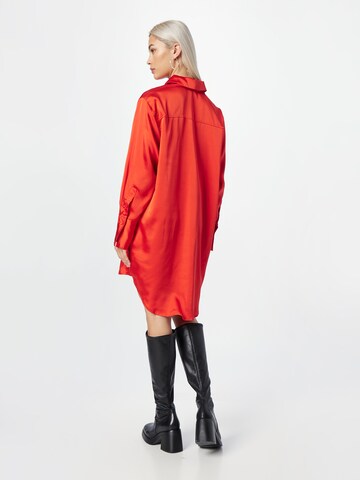 Colourful Rebel Shirt Dress in Orange