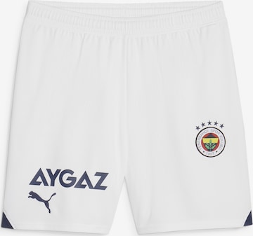 PUMA Workout Pants 'Fenerbahçe S.K.' in White: front