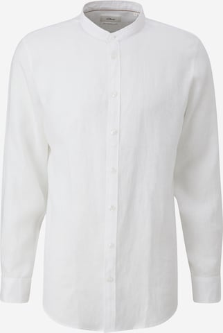 s.Oliver BLACK LABEL Regular fit Button Up Shirt in White: front