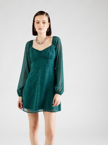 HOLLISTER Jurk 'SWEETHEART' in Groen: voorkant