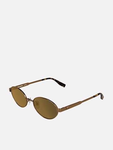 Occhiali da sole di Karl Lagerfeld in oro: frontale