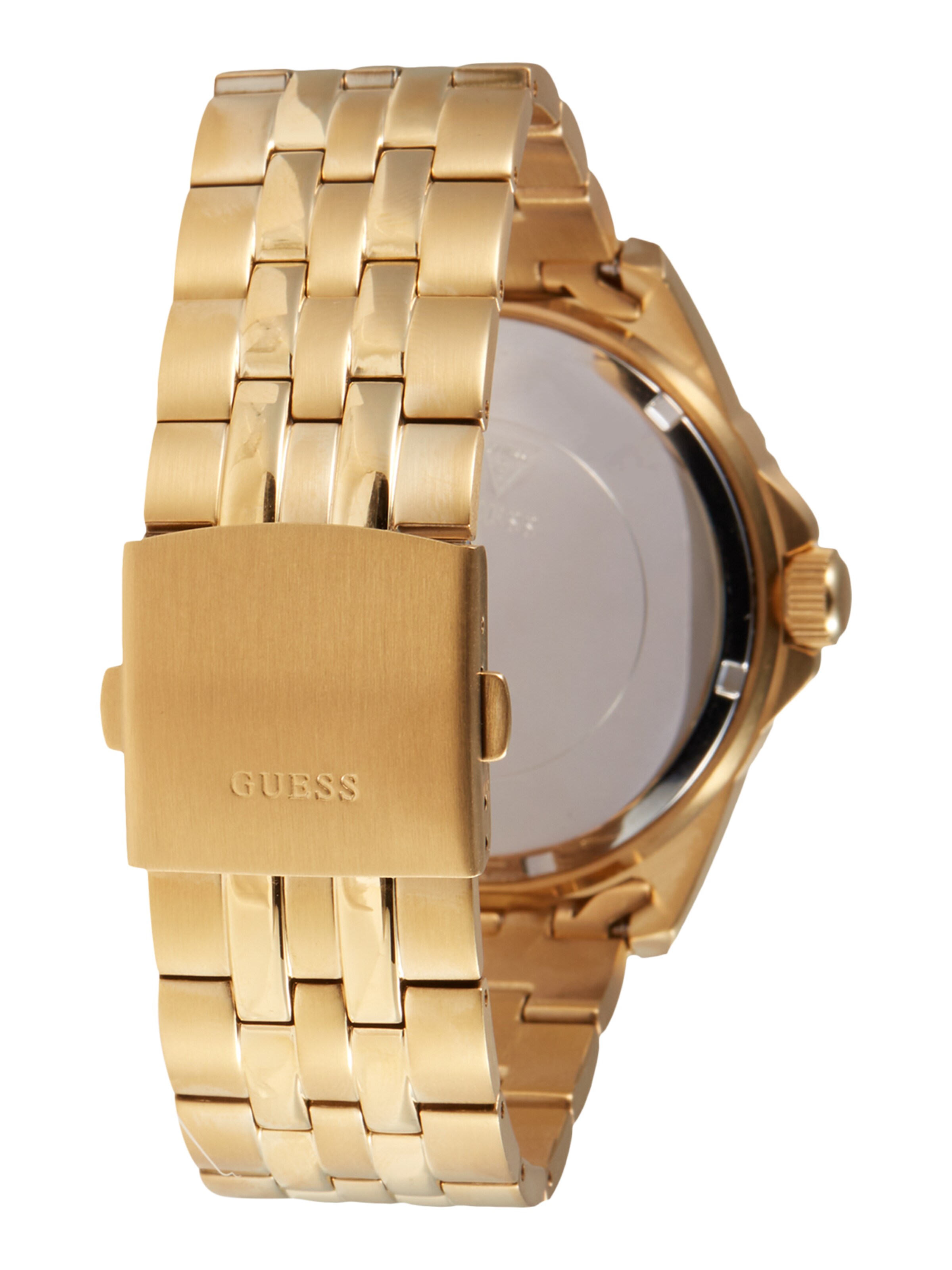 Montre à affichage analogique GUESS en or