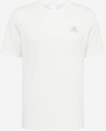 ADIDAS SPORTSWEAR Λειτουργικό μπλουζάκι 'Essentials' σε λευκό: μπροστά
